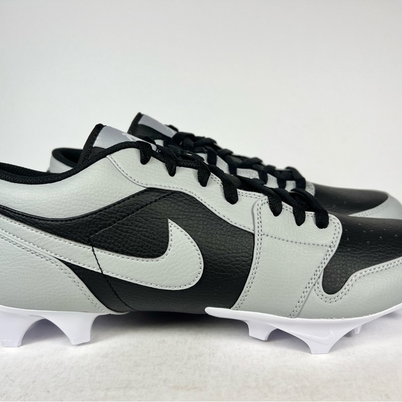Jordan 1 Low TD Shadow Grey Black Football Cleats - Picture 3 of 10